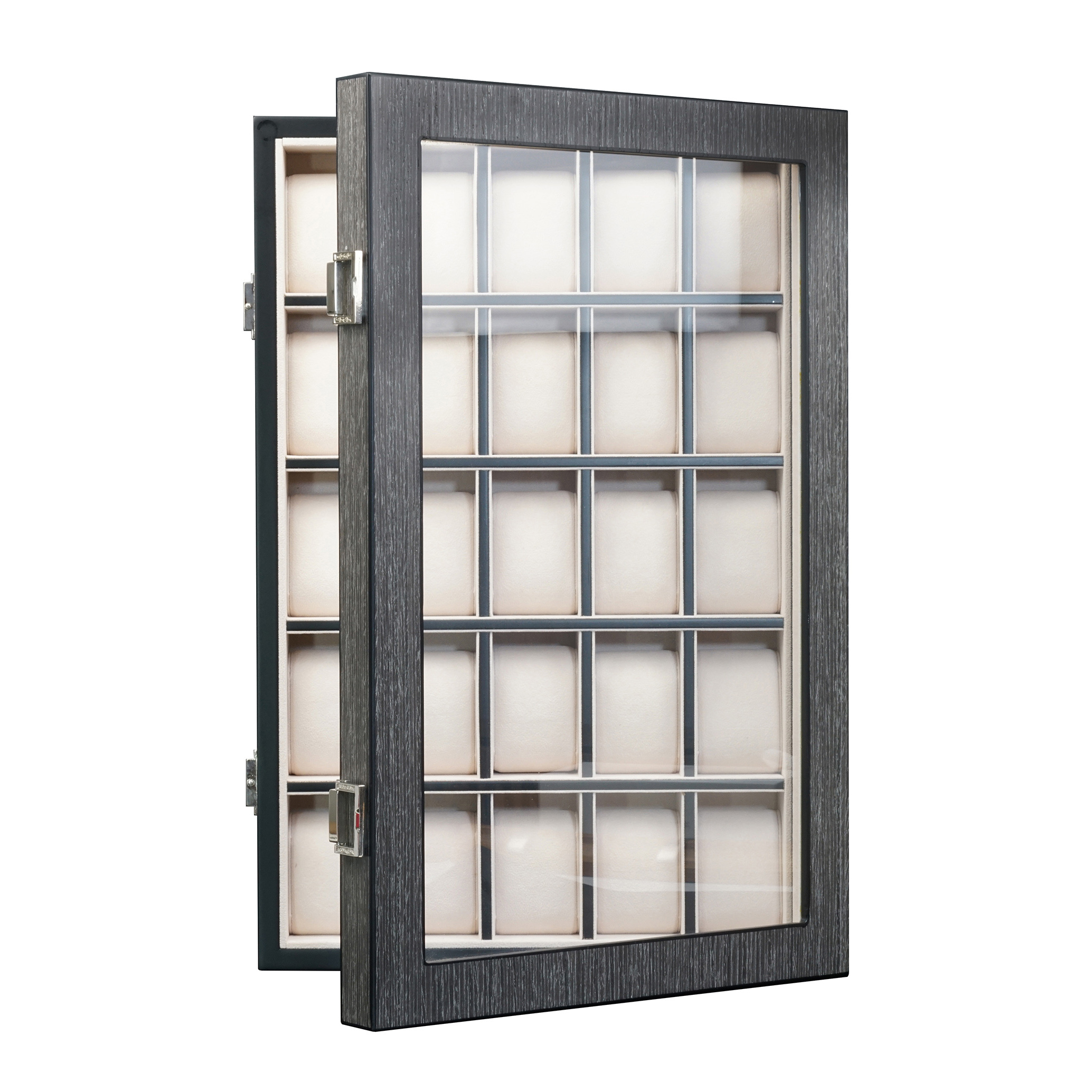 Luxury WallMounted Wooden Watch Display for 25 Watches Buy